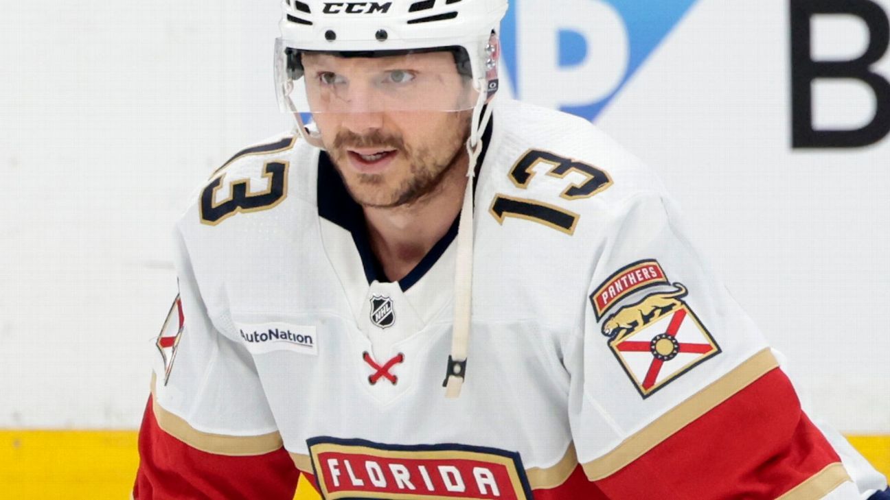 Panthers' Reinhart exits G2 vs. Canes with injury