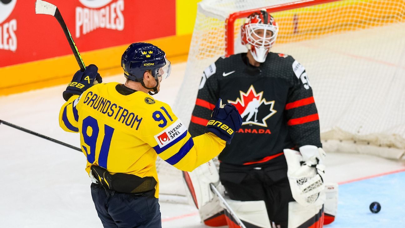 Sweden tops Canada, wins hockey worlds bronze