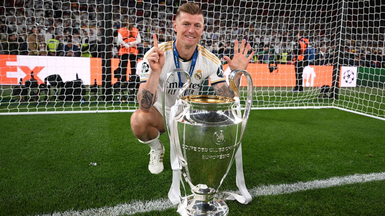 Toni Kroos exits Real Madrid with 'amazing' 6th UCL title - ESPN