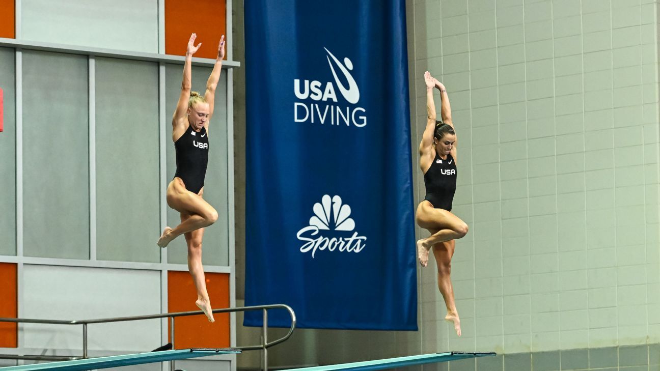 Kassidy Cook, Sarah Bacon win synchro event at U.S. Olympic diving