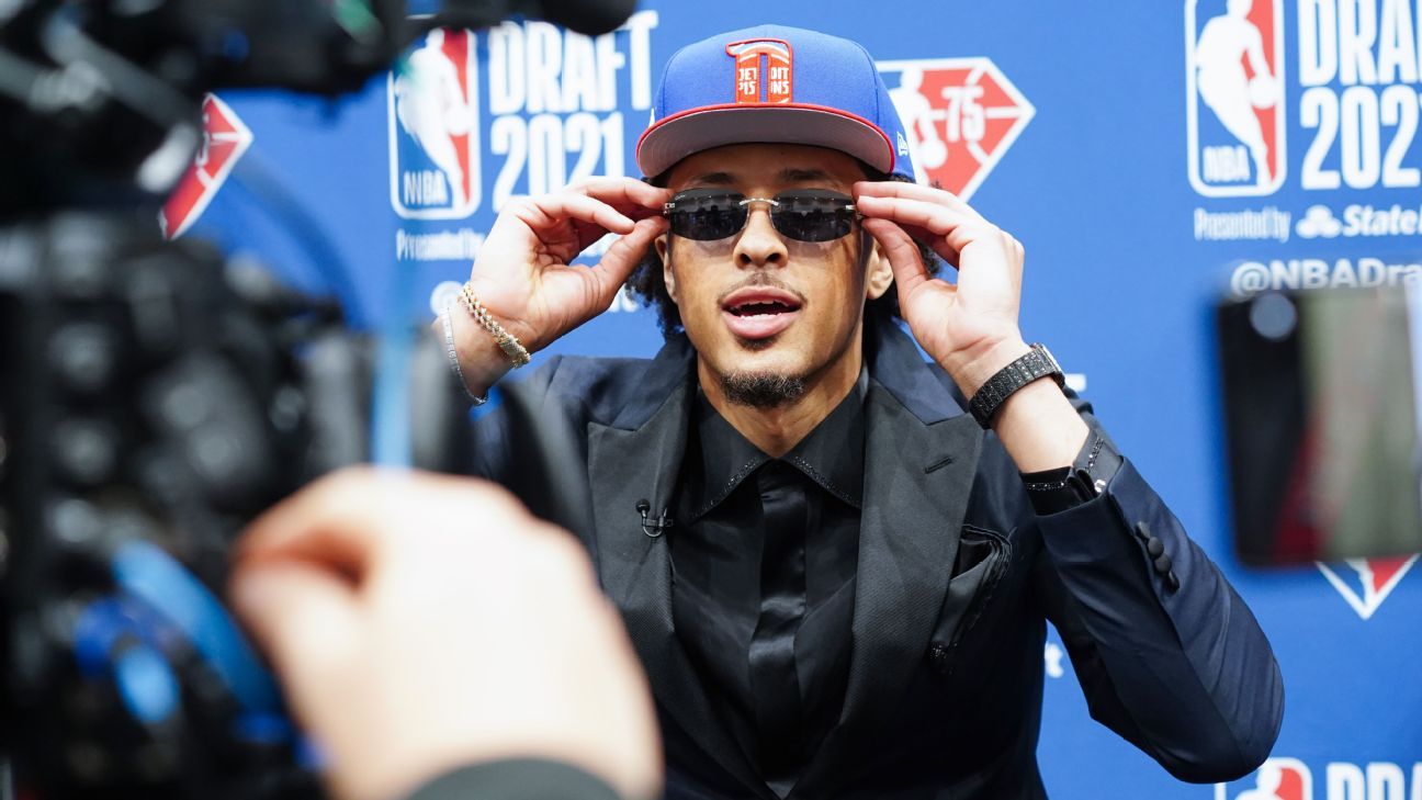 Кейд Каннингем на драфте НБА 2021