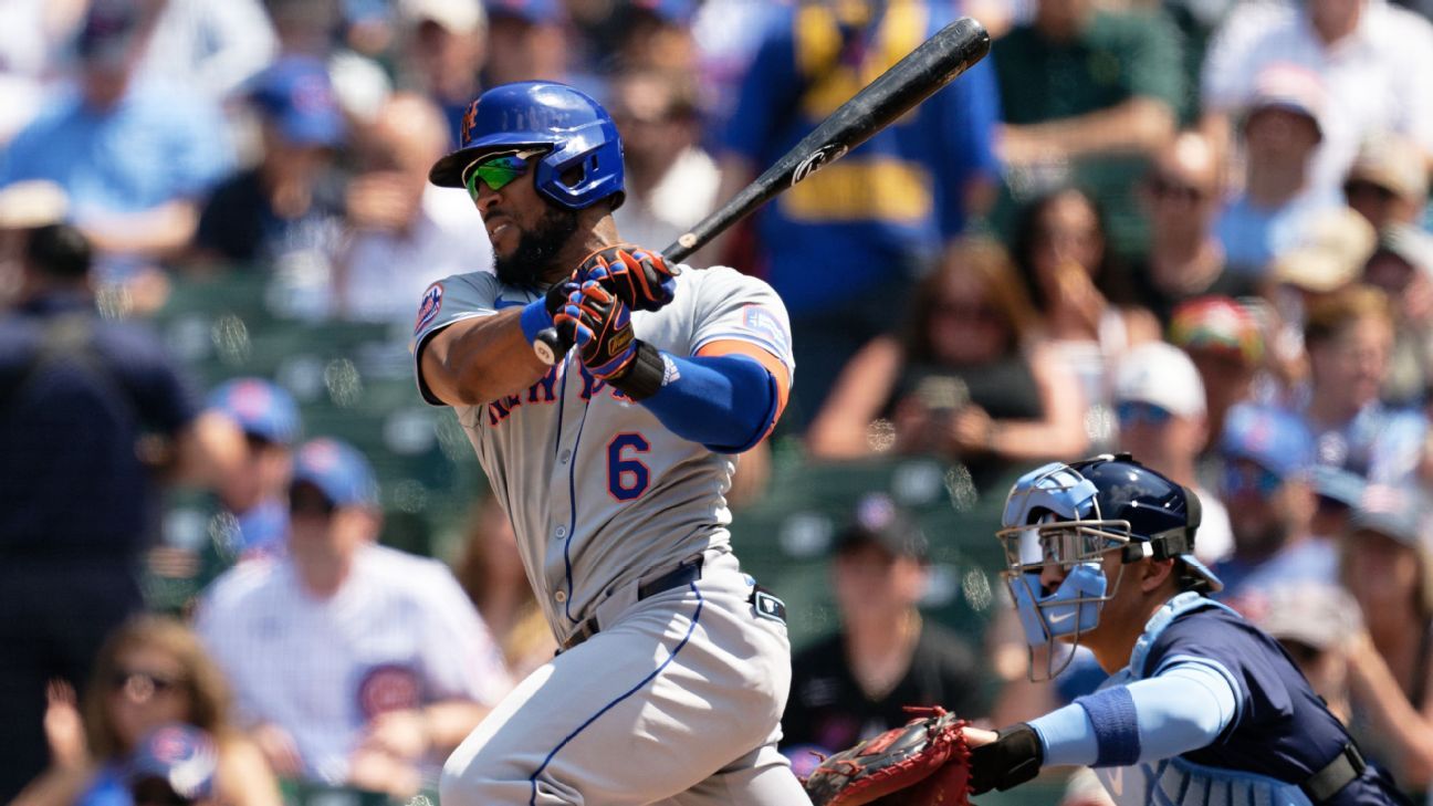 Mets OF Marte returns after eight weeks on IL