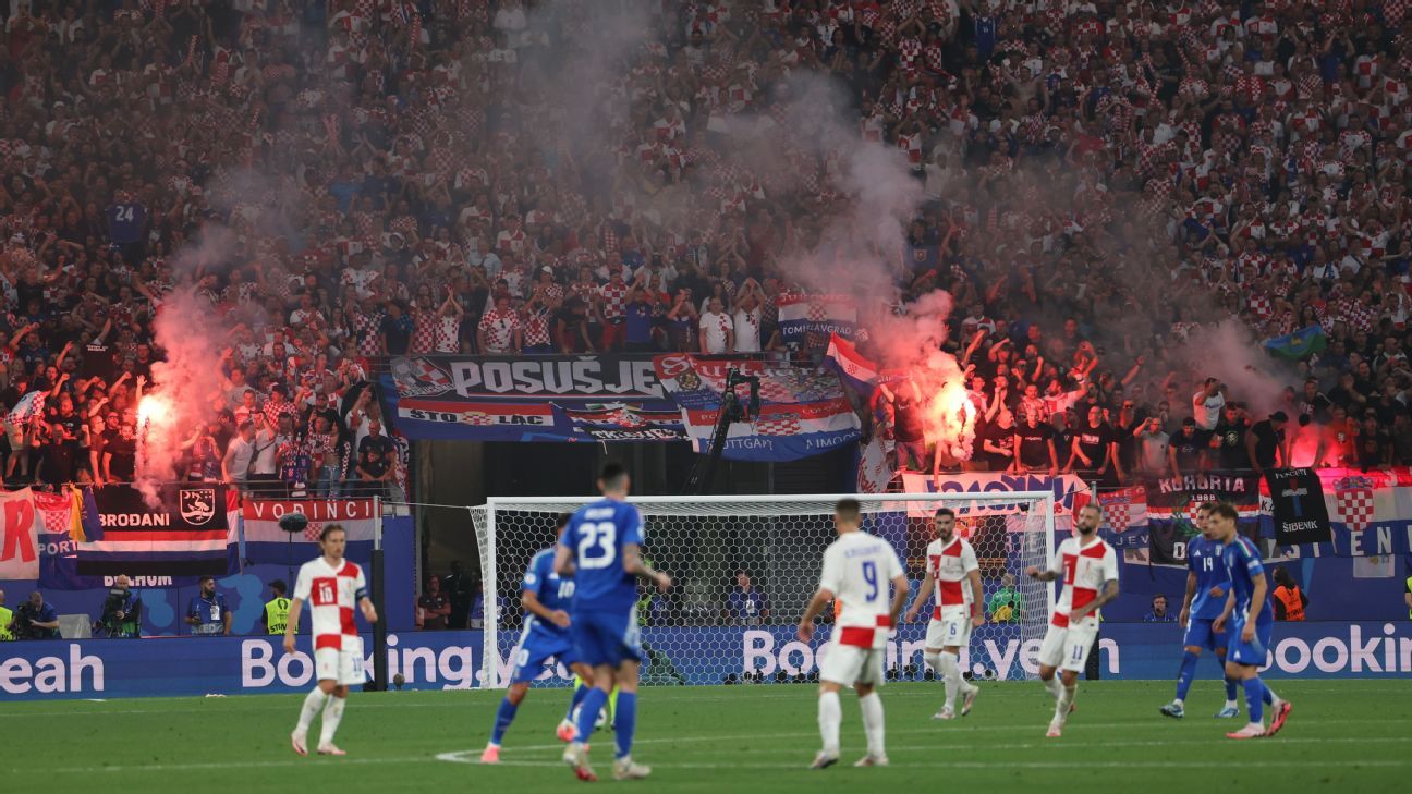 Euro 2024 Croatia fined, fans arrested for incidents vs. Italy ESPN