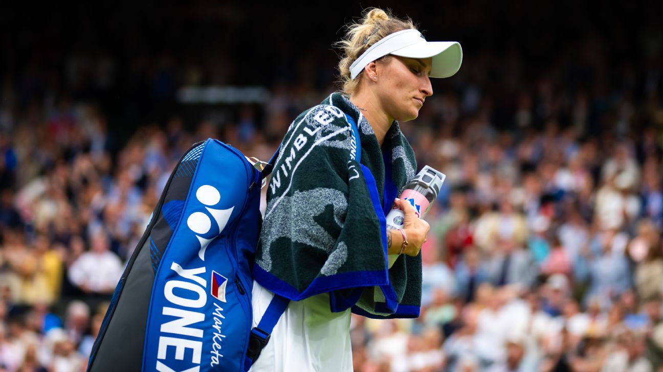 Marketa Vondrousova joins unenviable list of defending champs to lose in the first round