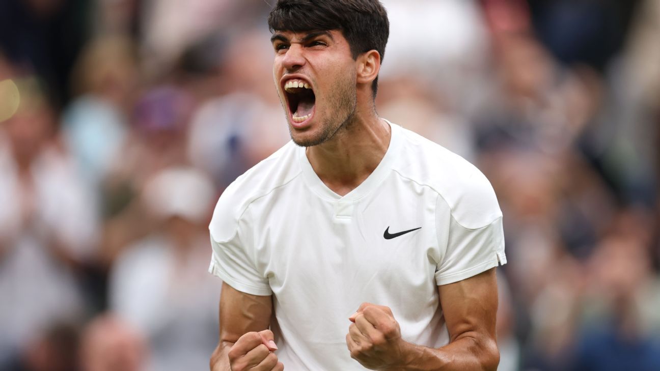 Carlos Alcaraz 5 szettben győzi le Frances Tiafoe-t Wimbledonban