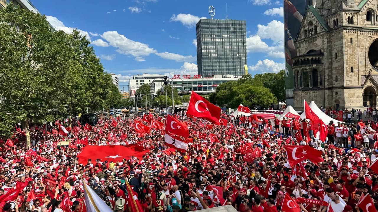 Turkey fans make hand gesture that led to ban