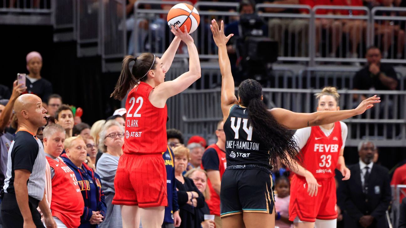 Caitlin Clark notches tripledouble, first by WNBA rookie ESPN