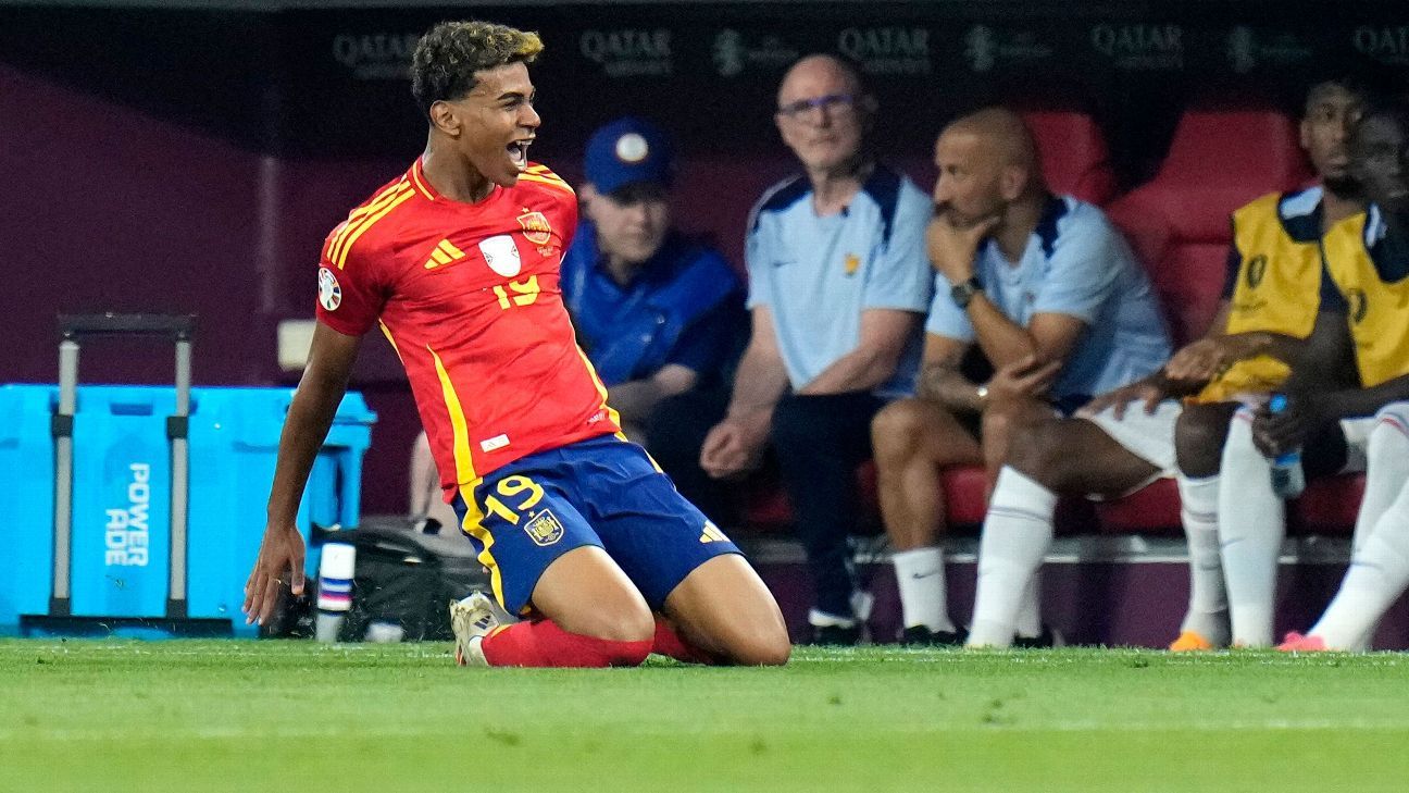 Lamine Yamal rompió el récord de un colombiano en la Eurocopa - ESPN