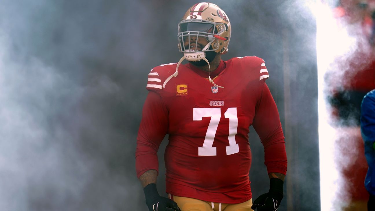 49ers OT Trent Williams holding out, WR Brandon Aiyuk holding in