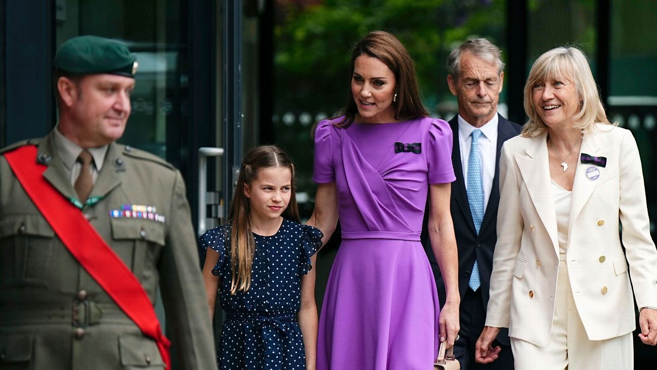 La princesa Kate hace una rara aparición pública en Wimbledon