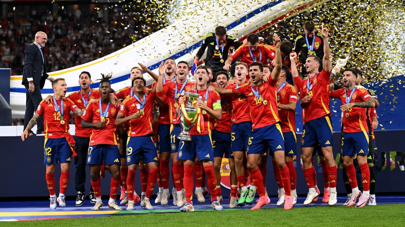 Euro 2024 winners Spain dominate UEFA team of the tournament ESPN