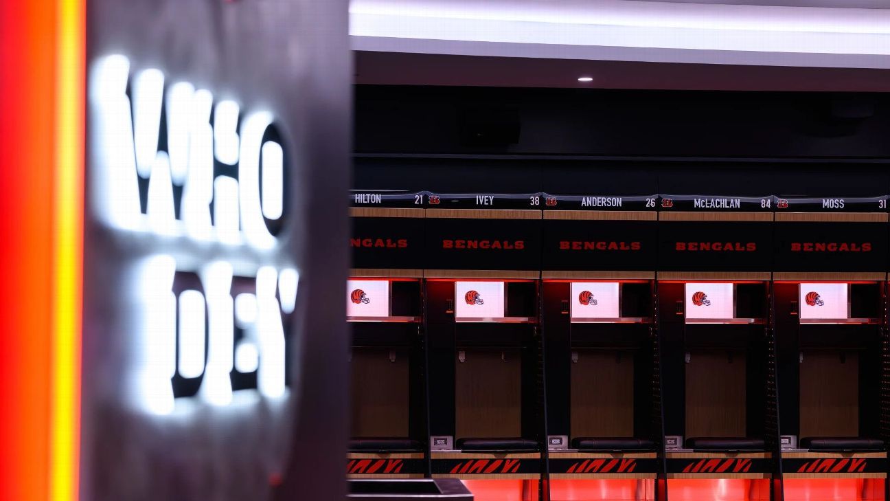 Bengals unveil new locker room at Paycor Stadium ESPN