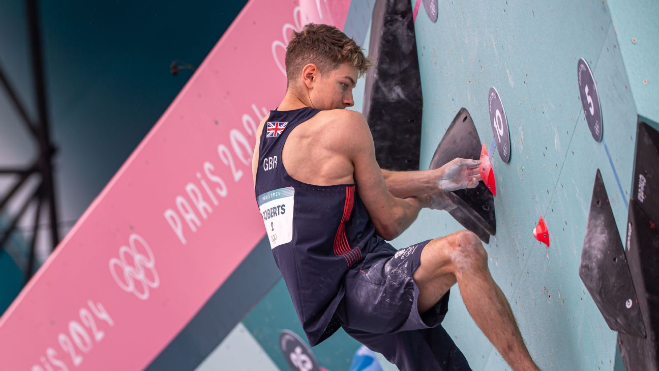 Olympics 2024 Team GB's Toby Roberts wins climbing gold ESPN