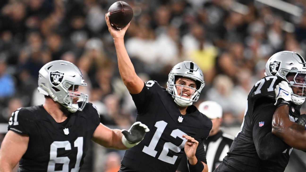 Raiders começando como quarterback ainda no ar enquanto Pierce diz que vai ‘dormir sobre isso’