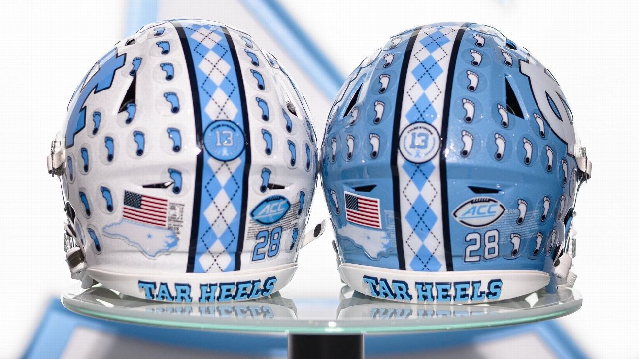 North Carolina football brings back helmet stickers