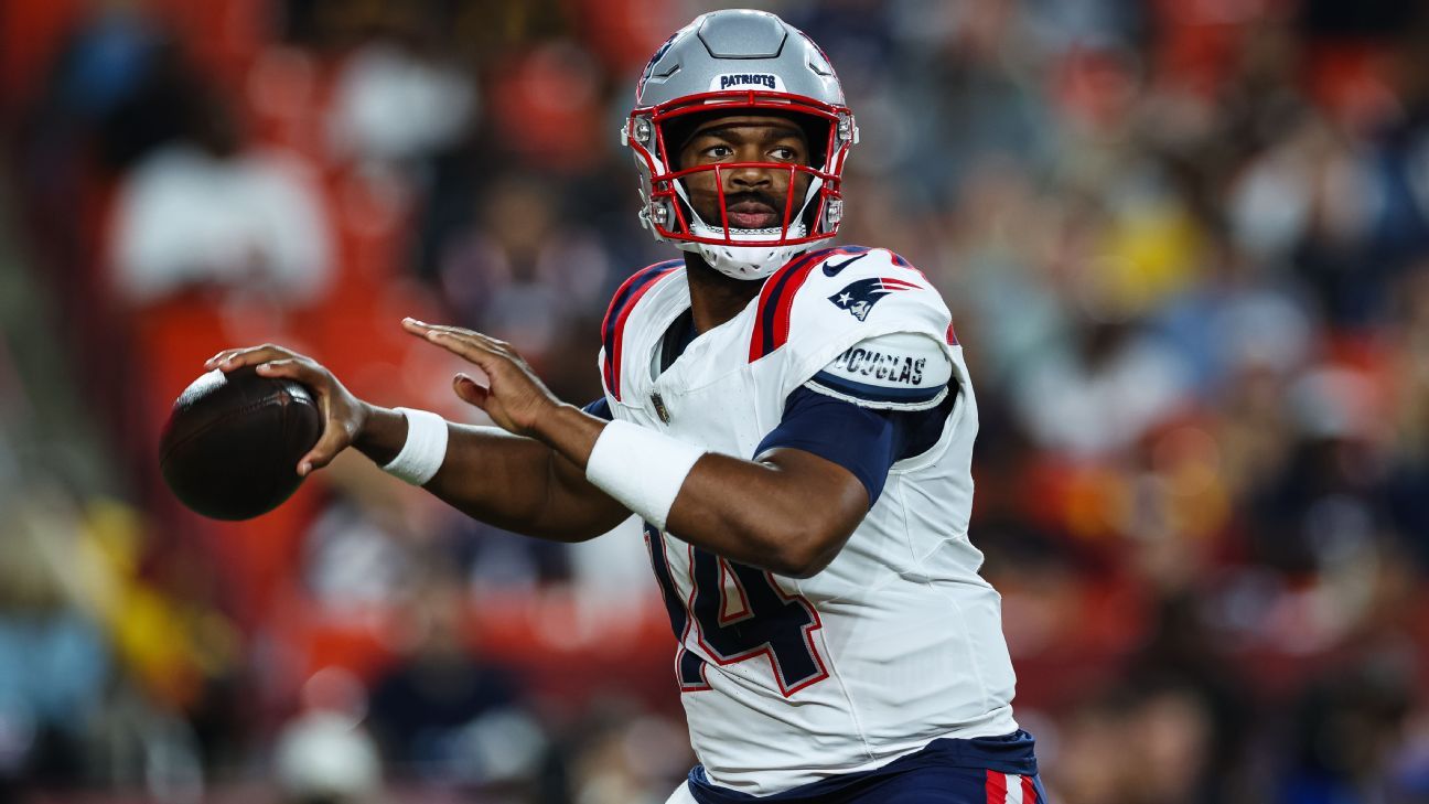 Los Patriots seleccionaron a Jacoby Brissett como su mariscal de campo titular en lugar de Drake May.