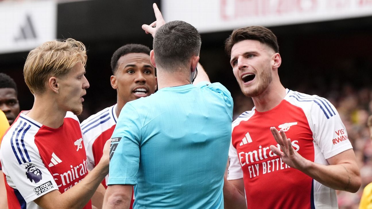 Rice's controversial red card sets Arsenal back despite busy summer of transfers