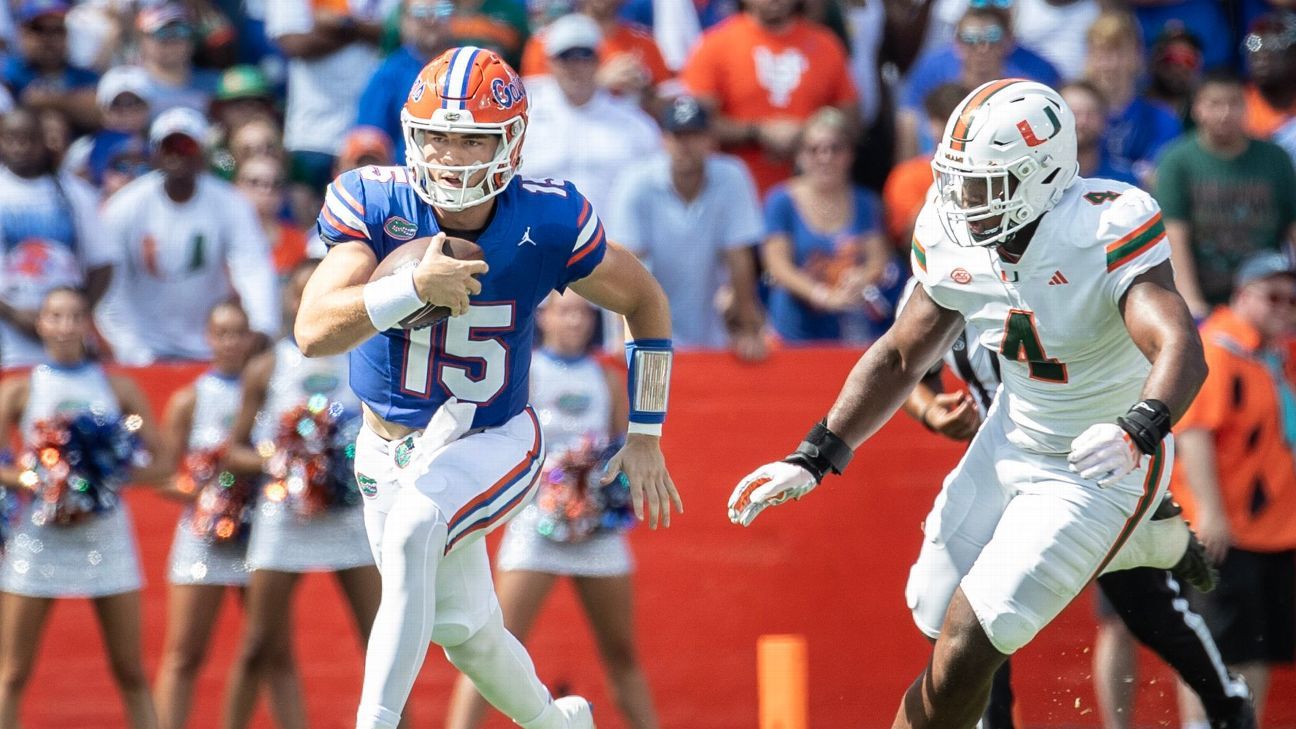 Graham Mertz starts for Florida with the plan to use DJ Lagway