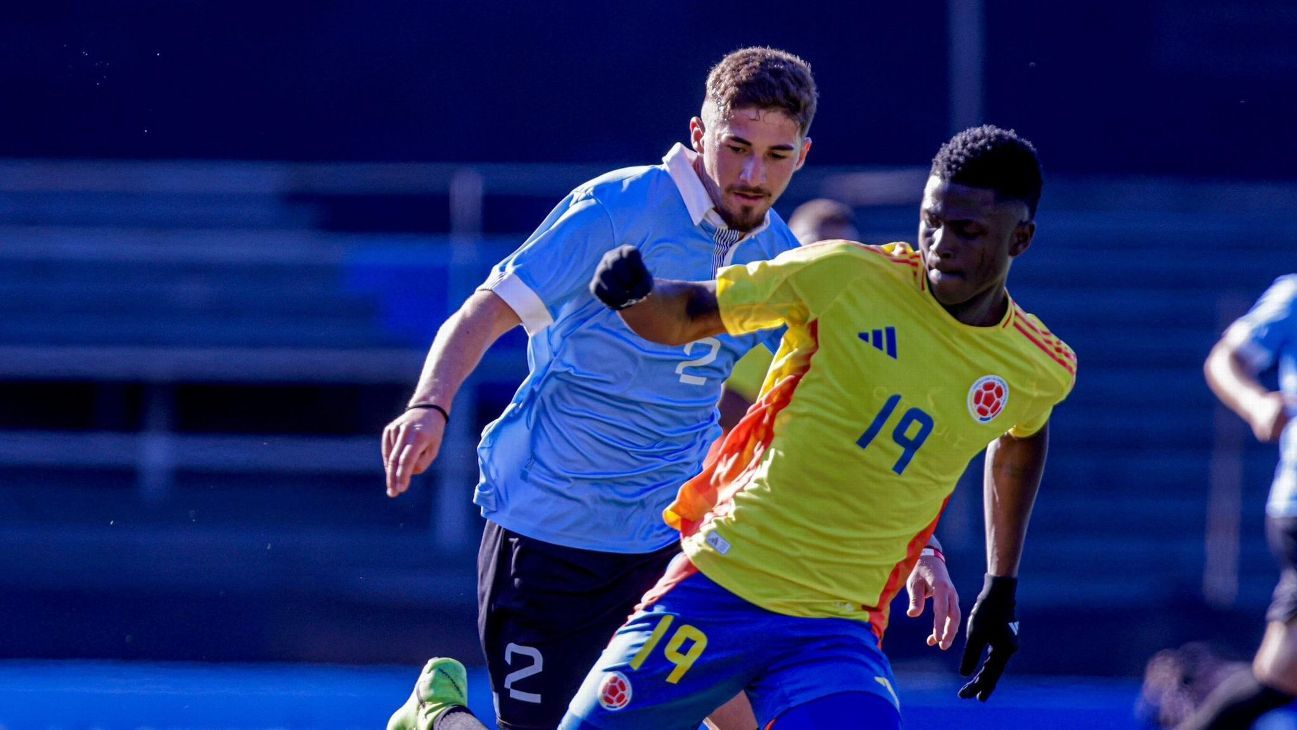 Uruguay y Colombia Sub 20 empataron en un amistoso en el Estadio ...