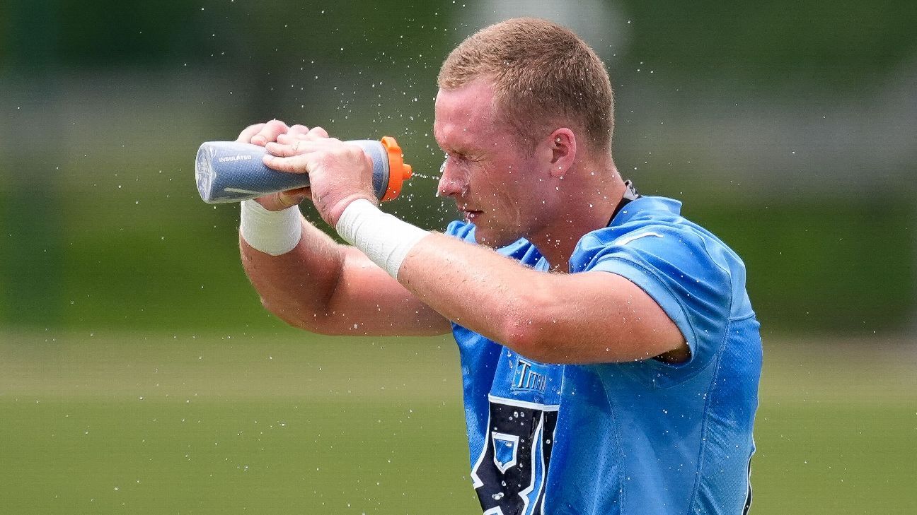 Titans' Josh Whyle to wear Guardian Cap in regularseason game ESPN