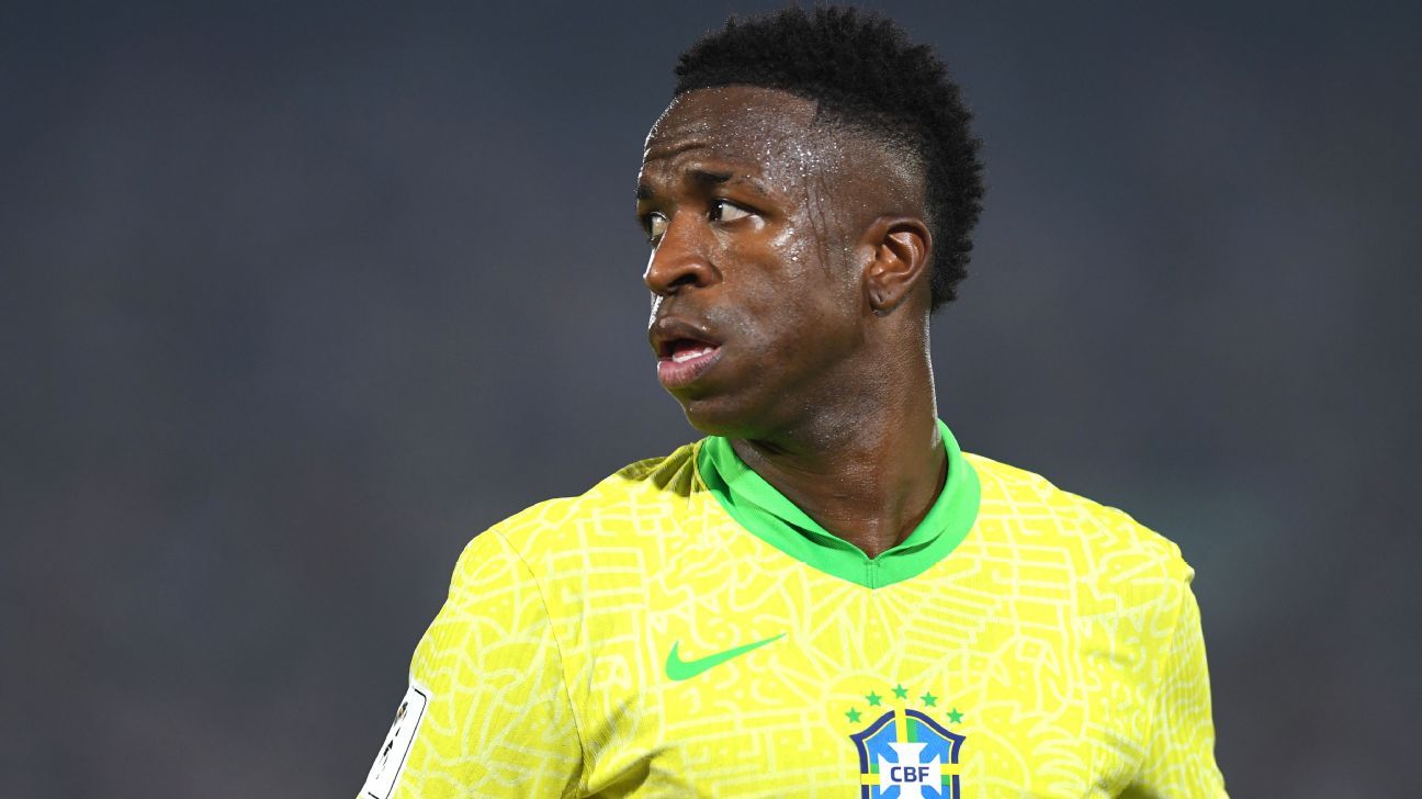 Vinícius Júnior apologizes to fans after Brazil’s latest defeat