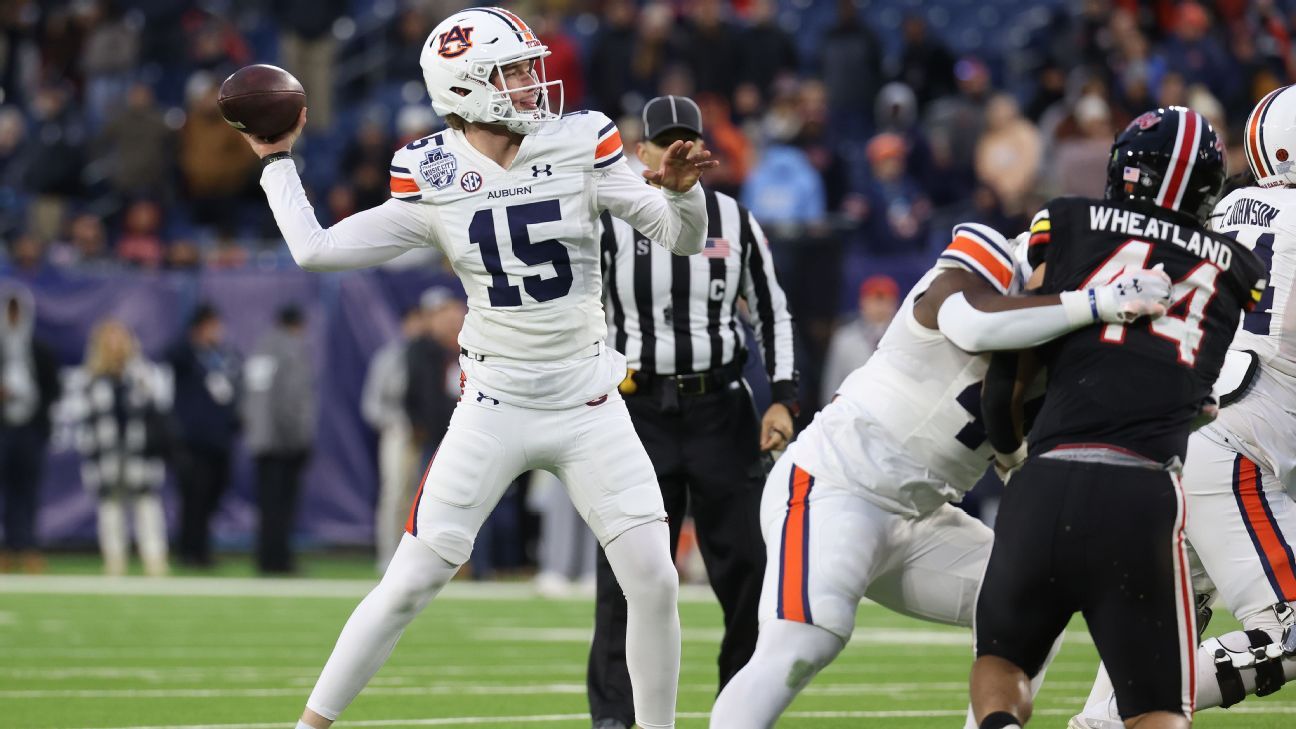 Source: Auburn changes quarterback and starts with newcomer Hank Brown