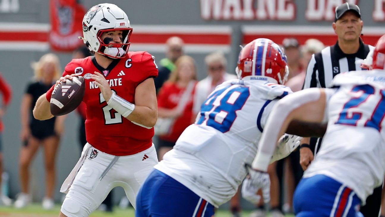 NC State QB McCall injured, exits La. Tech game