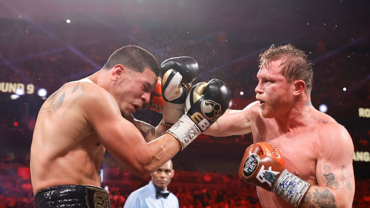 Canelo Alvarez dominates, defeats Edgar Berlanga to retain titles - ESPN