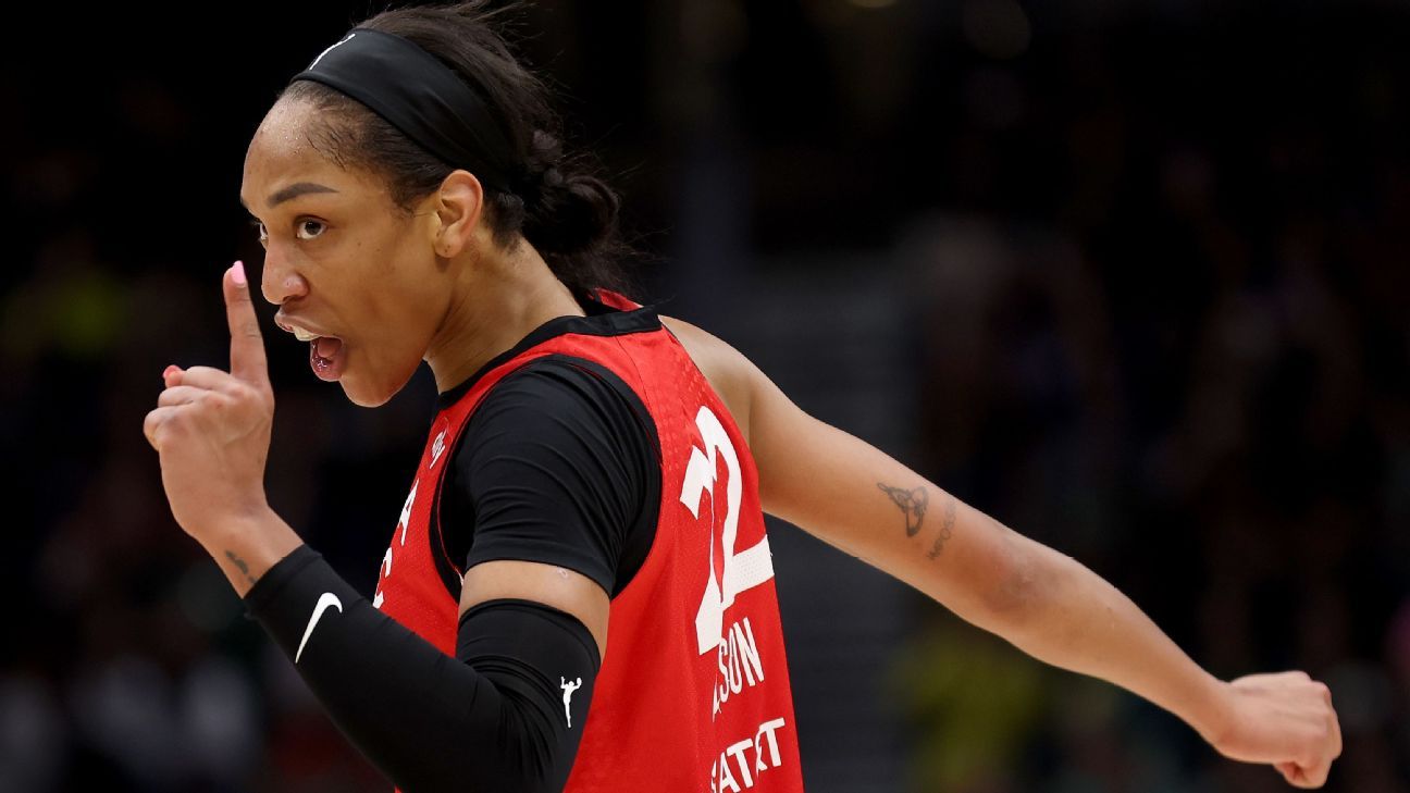 A’ja Wilson of the Aces becomes the second unanimous MVP in WNBA history