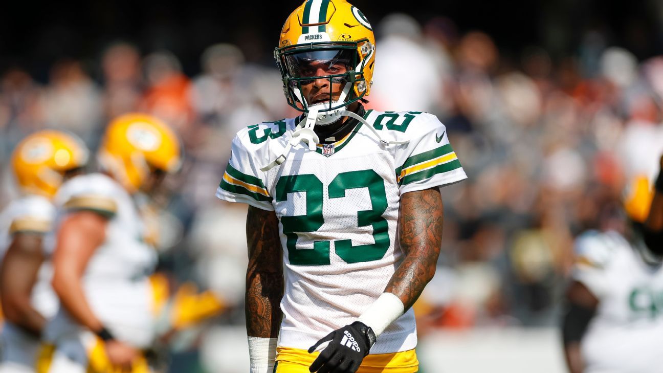 Packers' Jaire Alexander scores on INT of Titans' Will Levis - ESPN