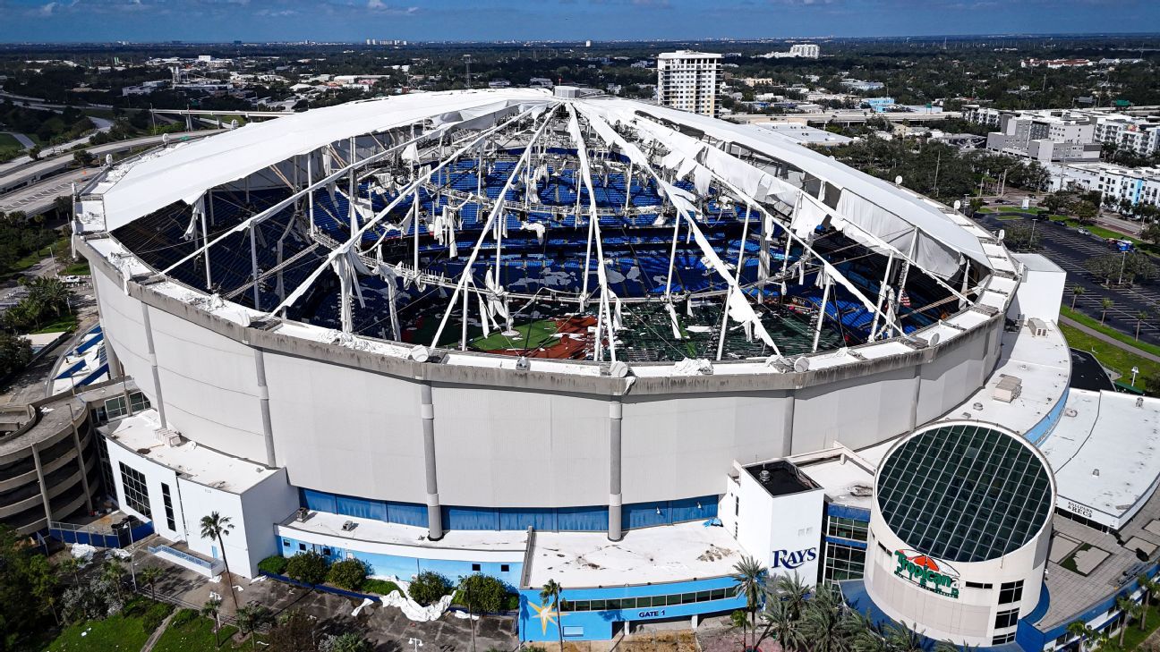 MLB wants Rays near Tampa area even if damaged Trop unusable - ESPN