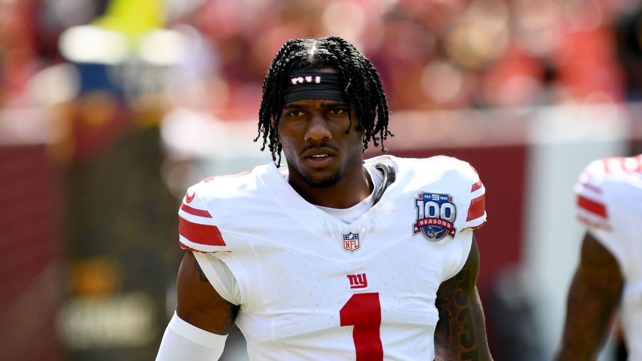 Giants WR Malik Nabers questionable with hip flexor injury - ESPN
