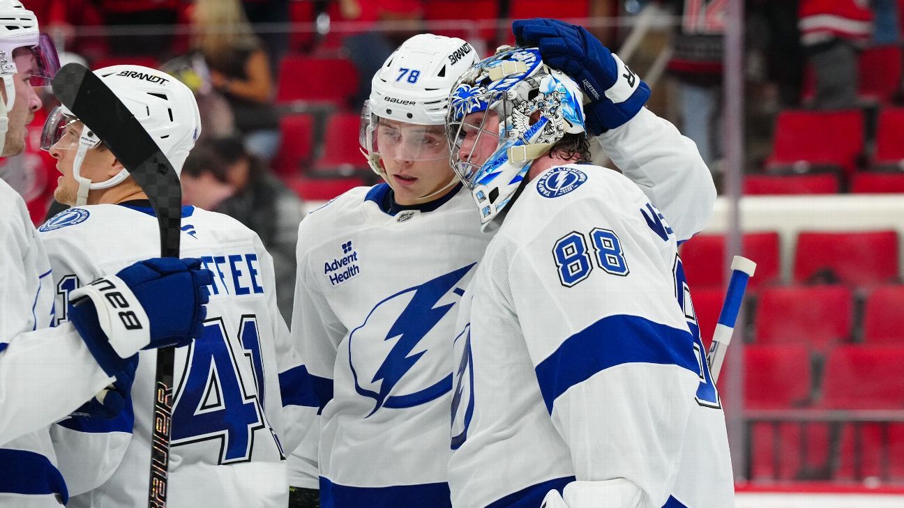 Lightning, “locked down” after Hurricane Milton, beat Carolina to cap the week