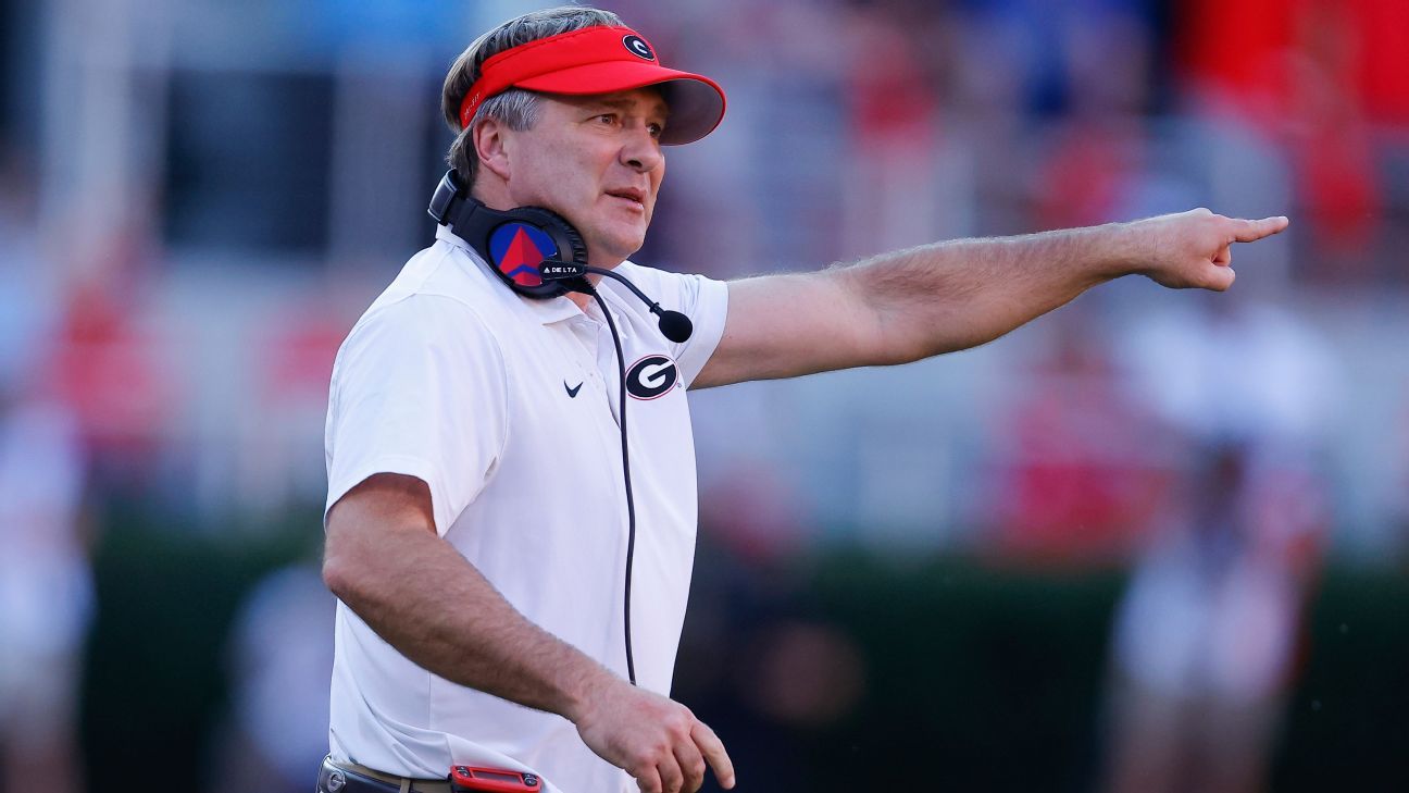 Georgia’s Kirby Smart says QB Van Buren’s push was unintentional