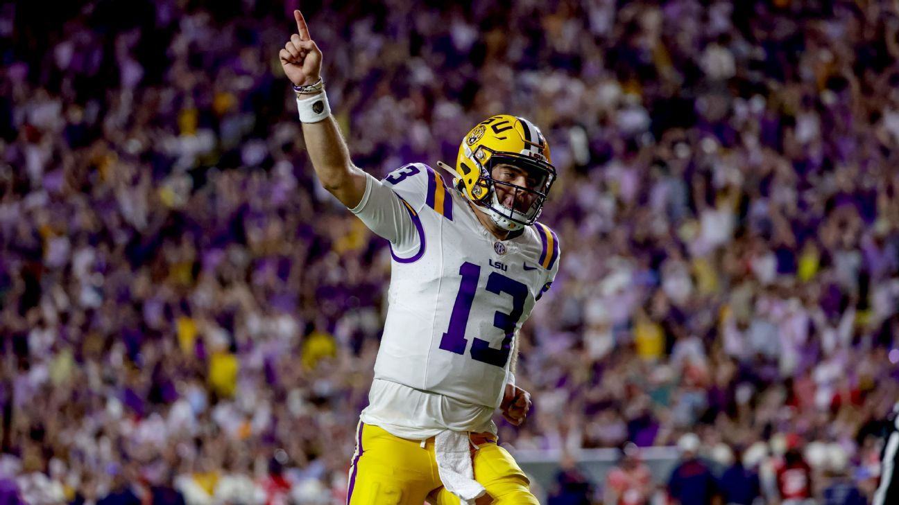 LSU’s Garrett Nussmeier overcomes adversity to secure OT win