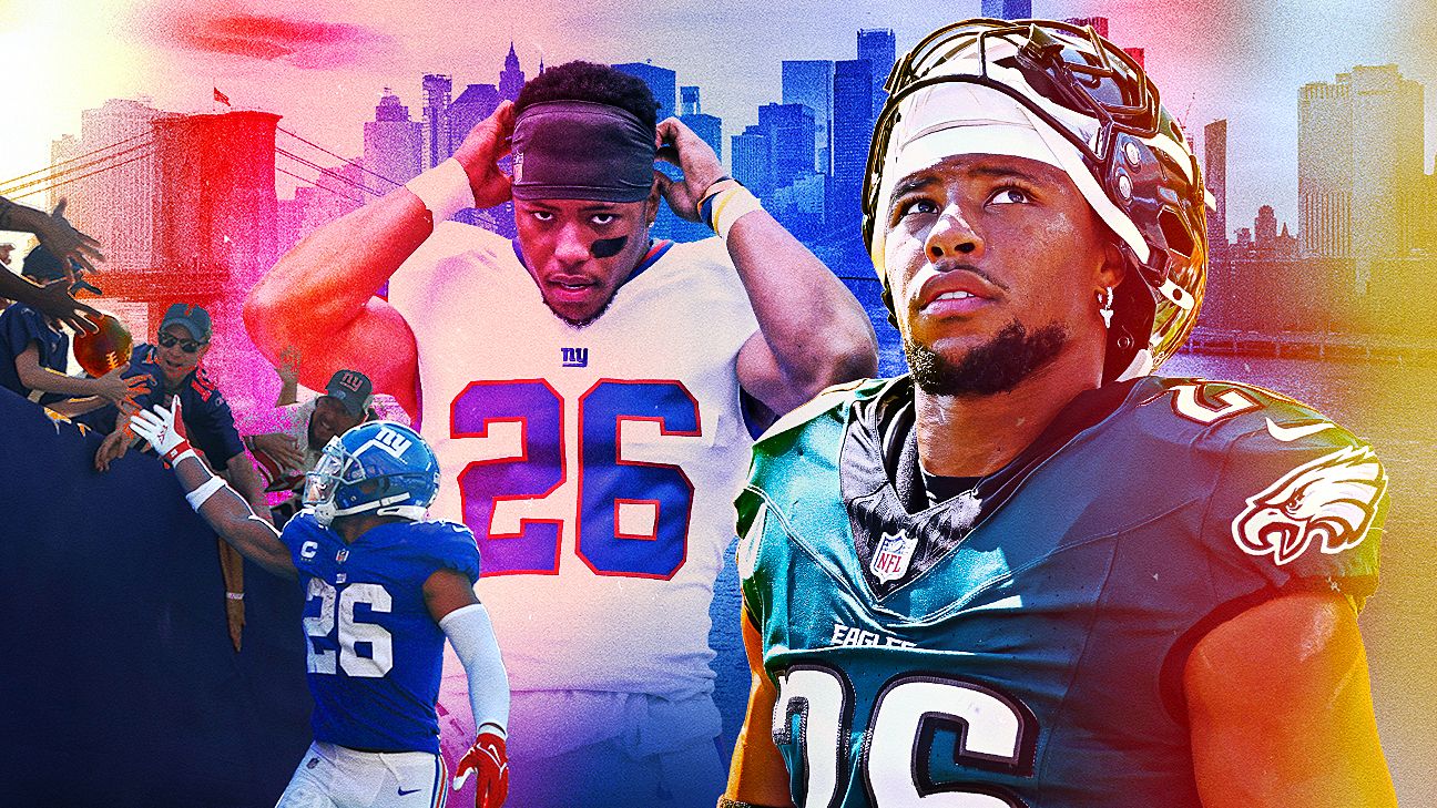 How Saquon Barkley went from 'Giant for life' to division rival Eagles - ESPN