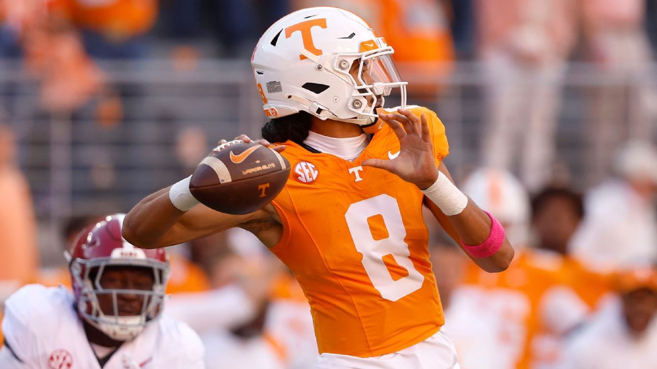 Vols QB Iamaleava questionable vs. No. 12 UGA