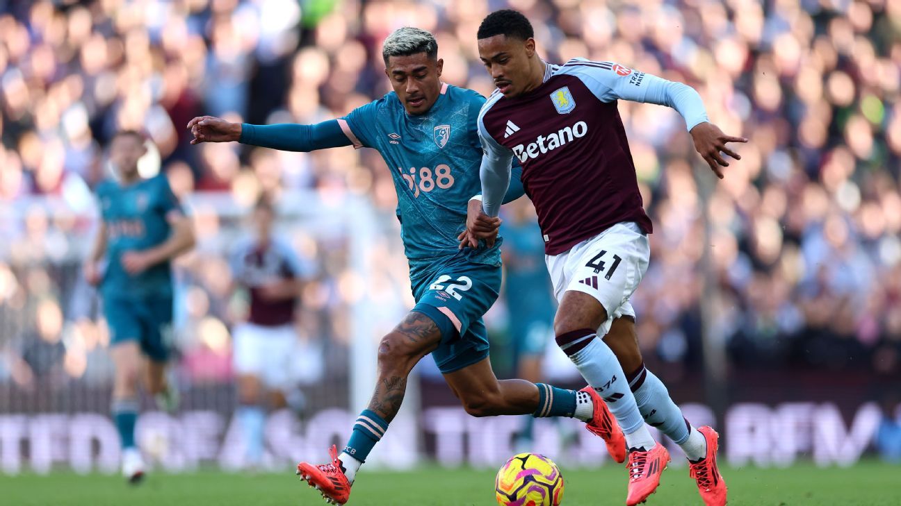 Julián Araujo, substituted half an hour into the match with Bournemouth