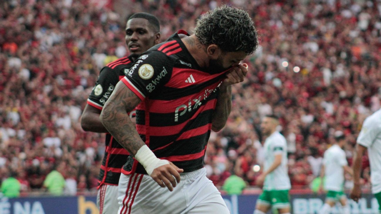 Gabigol quebra jejum e Flamengo vence Juventude em partida de cinco gols.