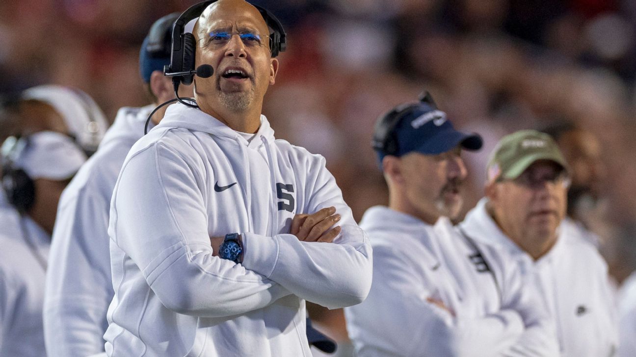 Penn State’s Franklin apologizes after news conference exit