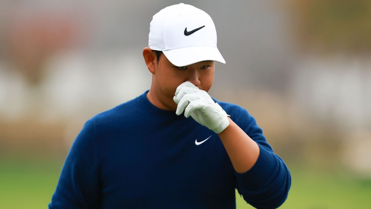 Golfer Kim apologizes for damaging locker door