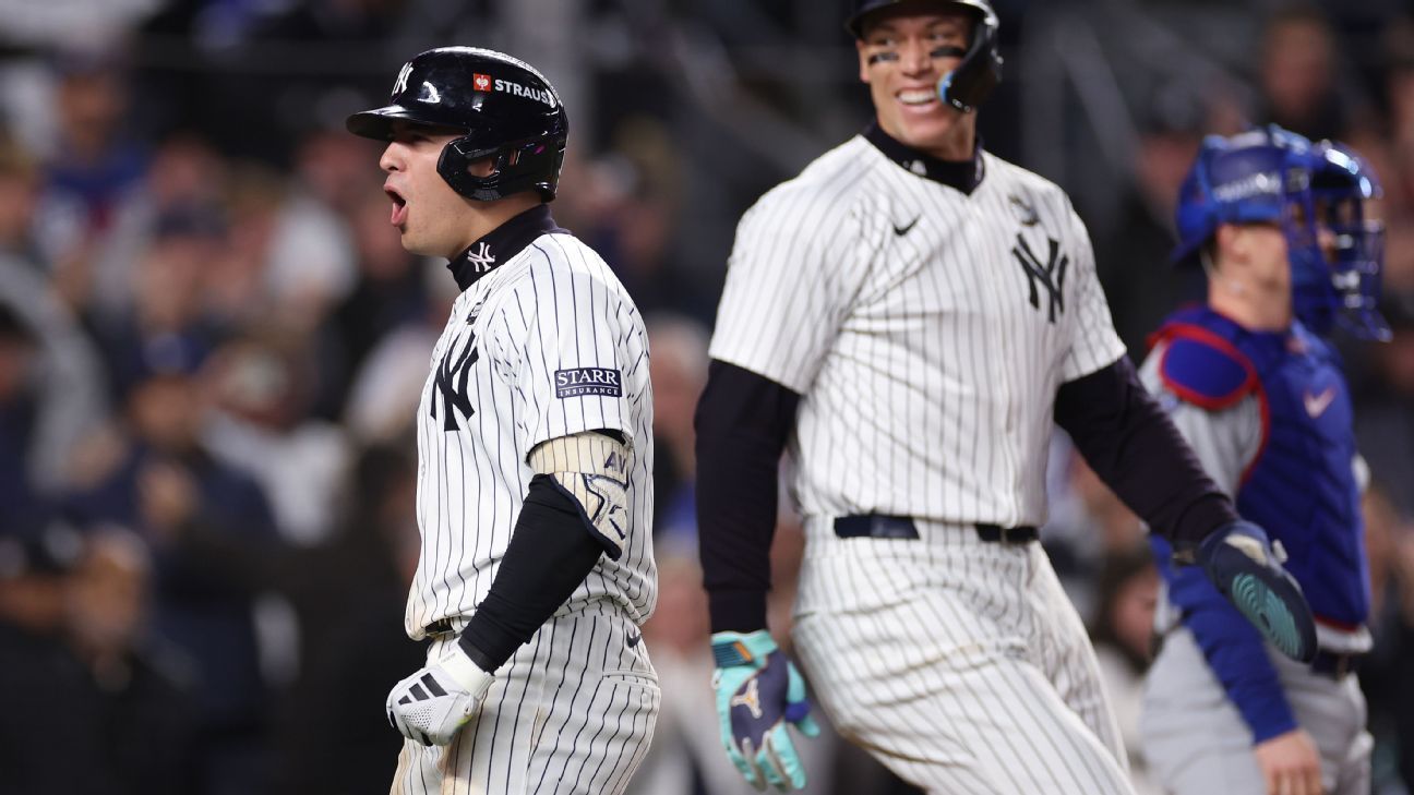 Yankees win World Series Game 4 off 'big hit' by Anthony Volpe - ESPN