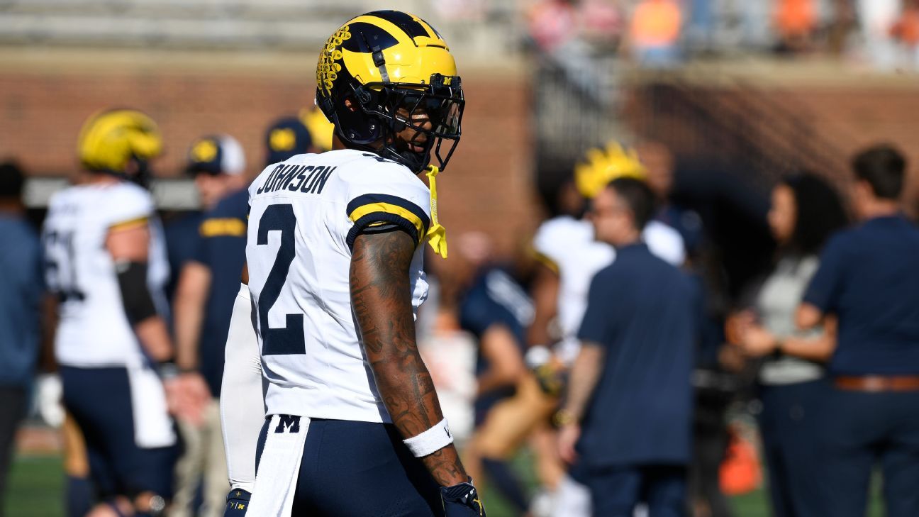 Sources: Top Michigan CB Johnson out vs. Oregon