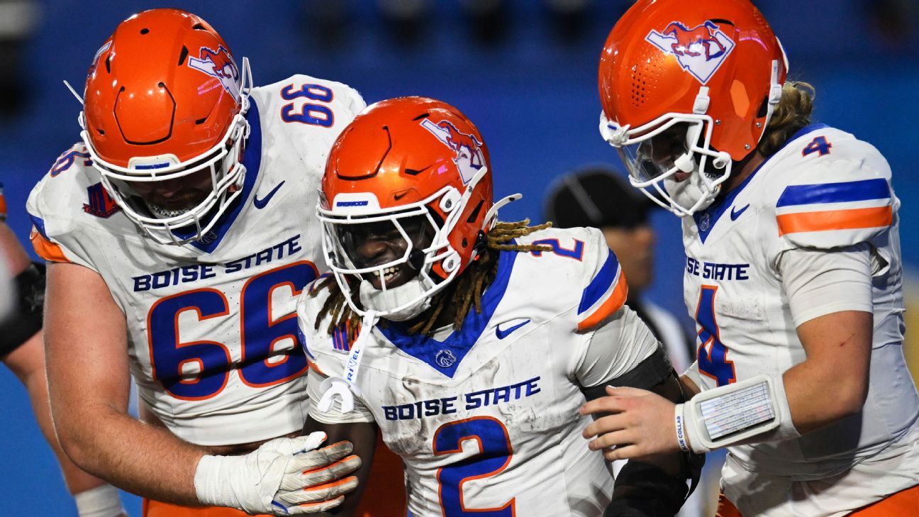 Boise State slides into bye slot in CFP rankings