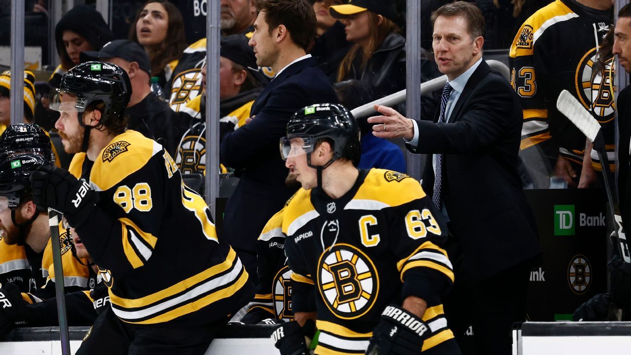 Bruins get win in Sacco's first game at helm