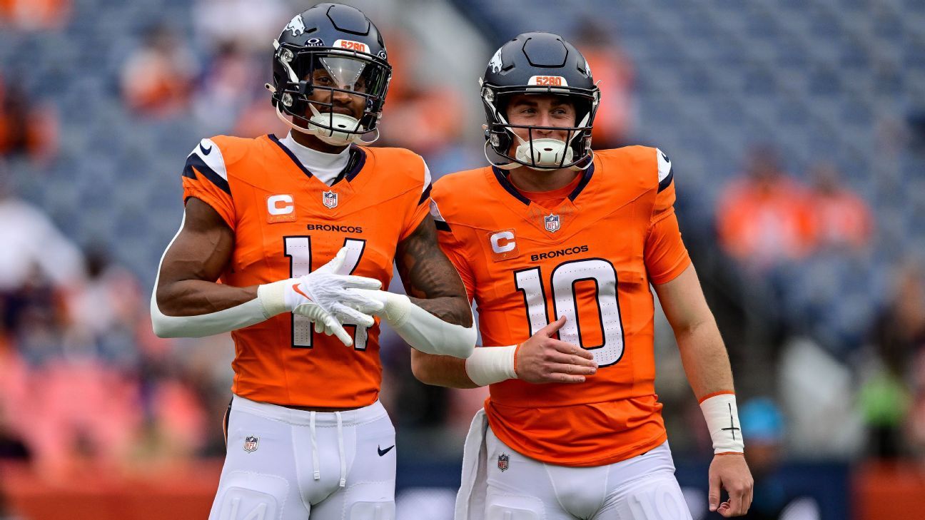 Courtland Sutton, Bo Nix growing together for surging Broncos - ESPN