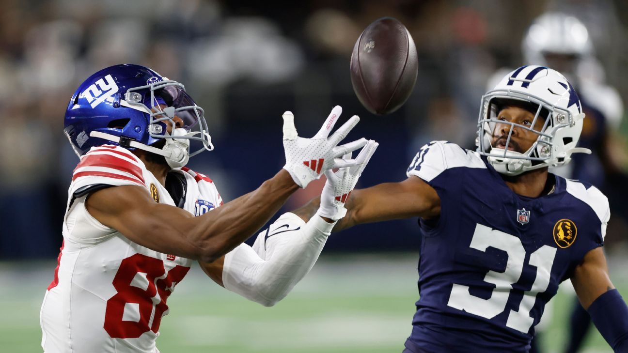 NFL Thanksgiving games 2024 live updates Cowboys vs. Giants ESPN