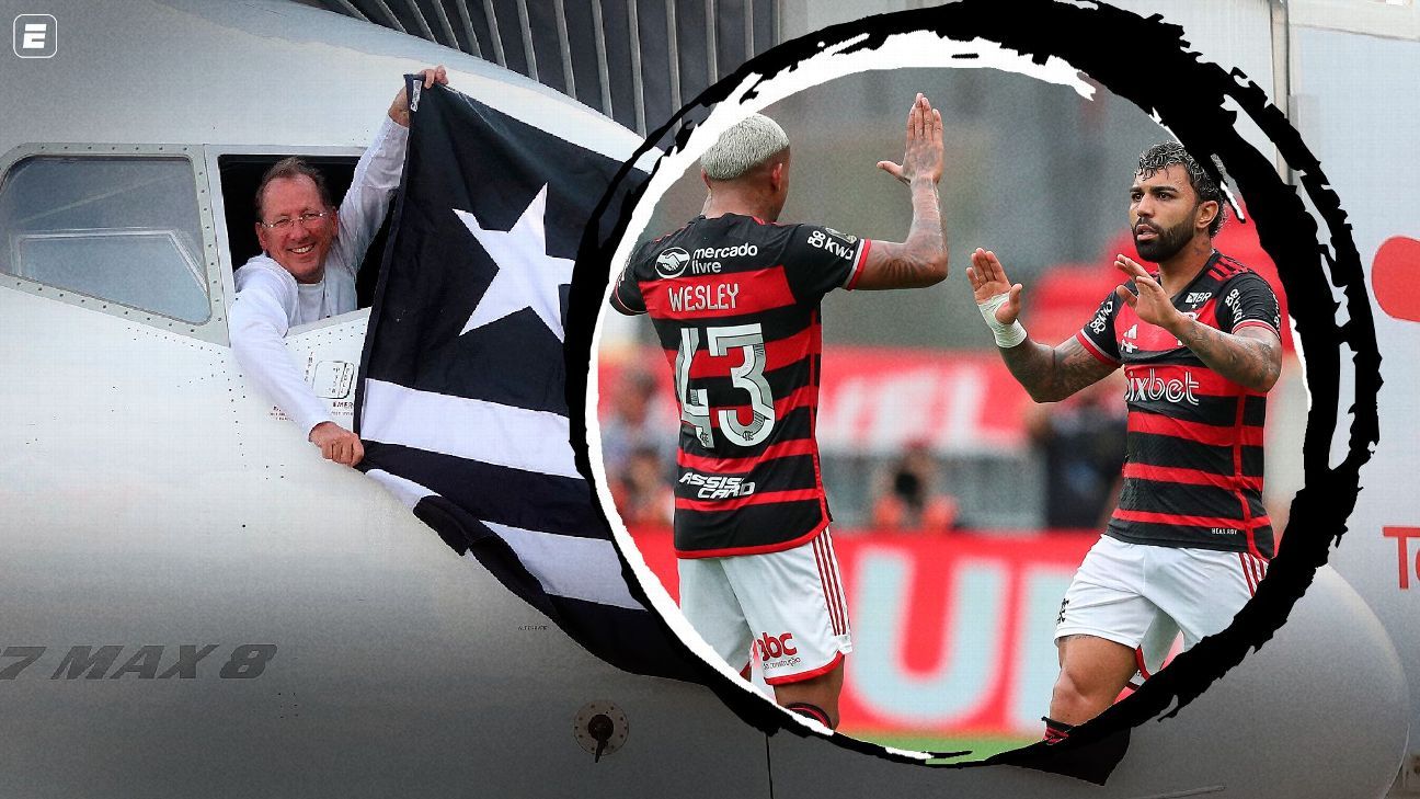 John Textor cita Gabigol e Wesley durante celebração do Botafogo pelo título da Libertadores.