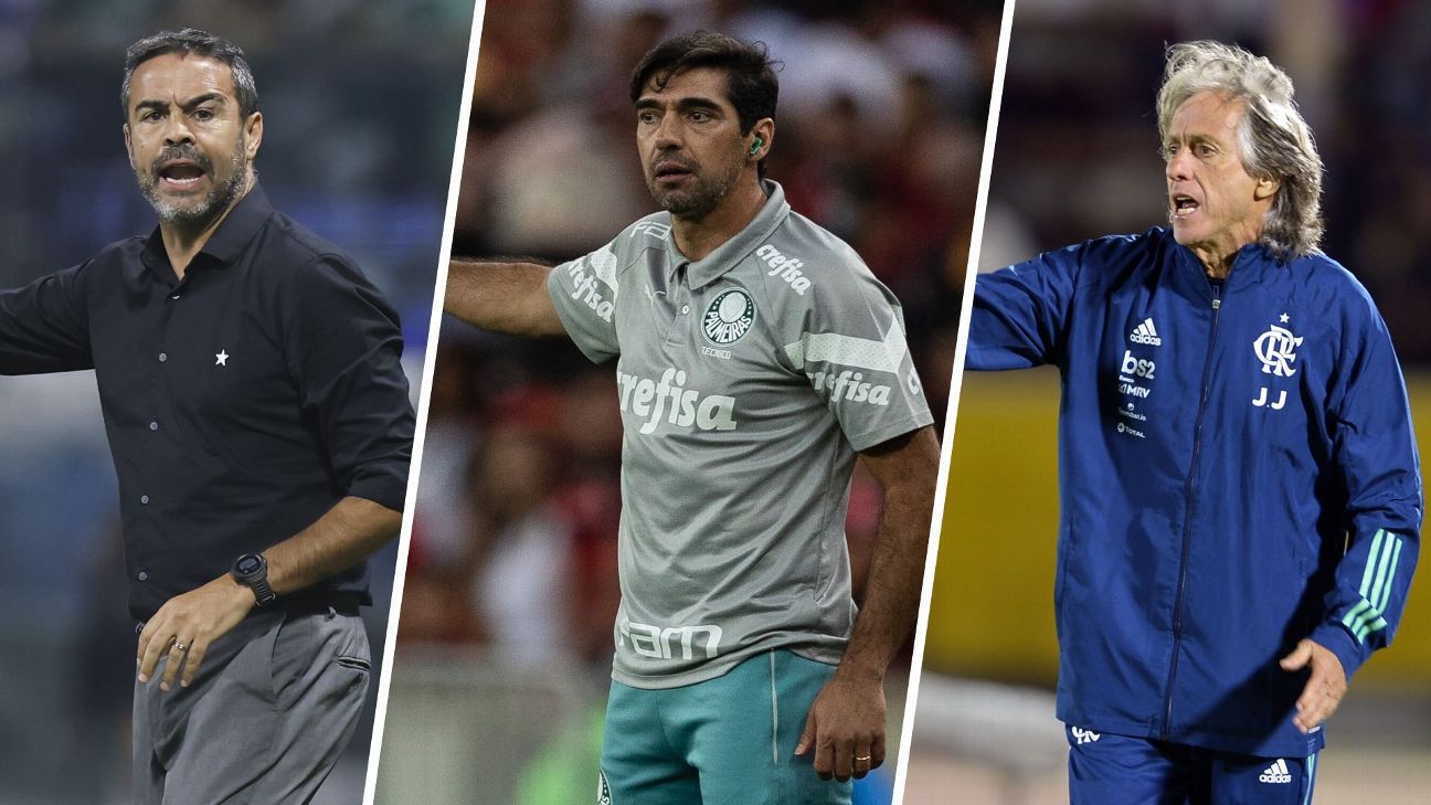 Comparação entre Artur Jorge, Abel Ferreira e Jorge Jesus na 1ª temporada no Brasil