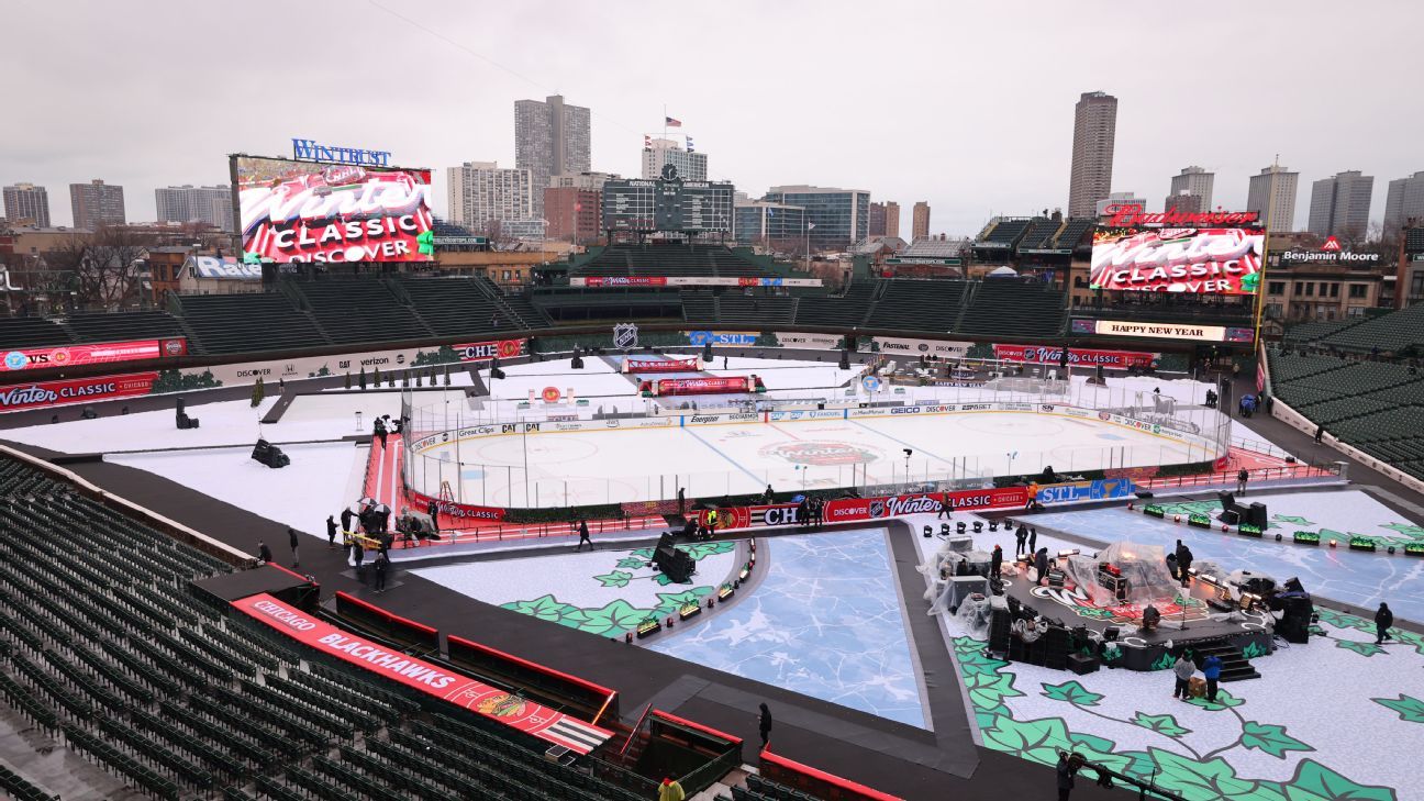 Bagpipes and a train commute: Scenes from the 2025 Winter Classic